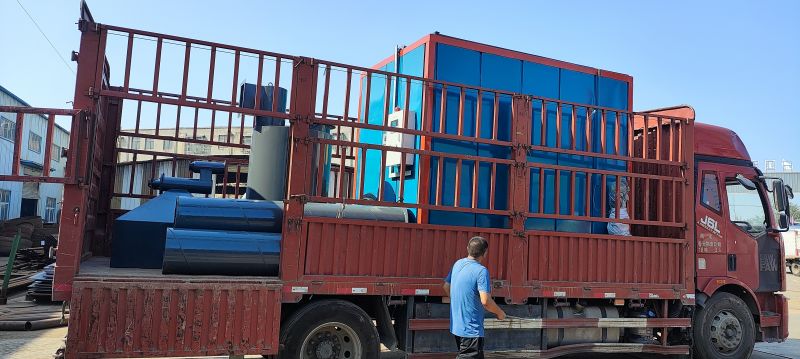 卧式2吨生物质蒸汽发生器装车发往湖北宜昌